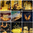 Corda de Luzes, carregamento solar, LED à Prova d'Água Ar Livre 22m 200 LED Light