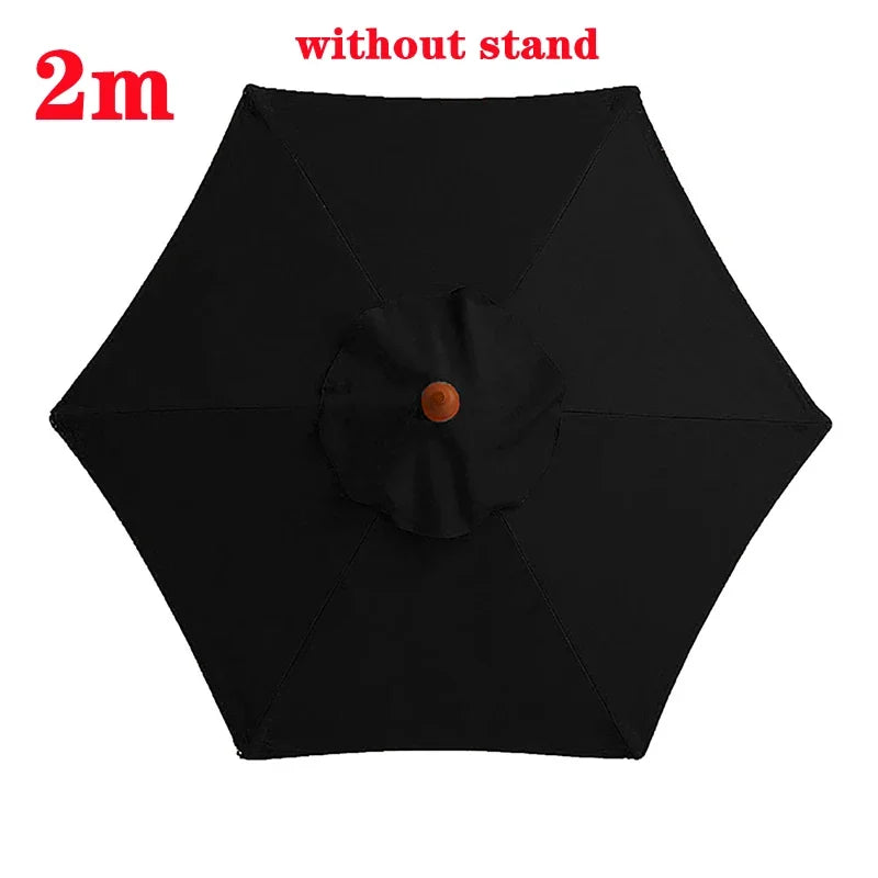 Guarda-chuva de poliéster de 2 m/6,56 pés, tecido de substituição para guarda-chuva de jardim ao ar livre, proteção UV, capa de guarda-chuva à prova de chuva