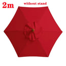 Guarda-chuva de poliéster de 2 m/6,56 pés, tecido de substituição para guarda-chuva de jardim ao ar livre, proteção UV, capa de guarda-chuva à prova de chuva