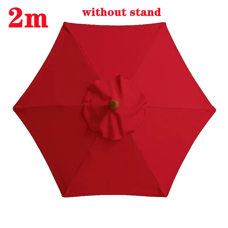 Guarda-chuva de poliéster de 2 m/6,56 pés, tecido de substituição para guarda-chuva de jardim ao ar livre, proteção UV, capa de guarda-chuva à prova de chuva