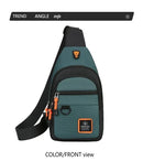 Bolsa de ombro masculina multifuncional antifurto com USB, transversal, transversal, para viagem, bolsa de peito, mochila mensageiro