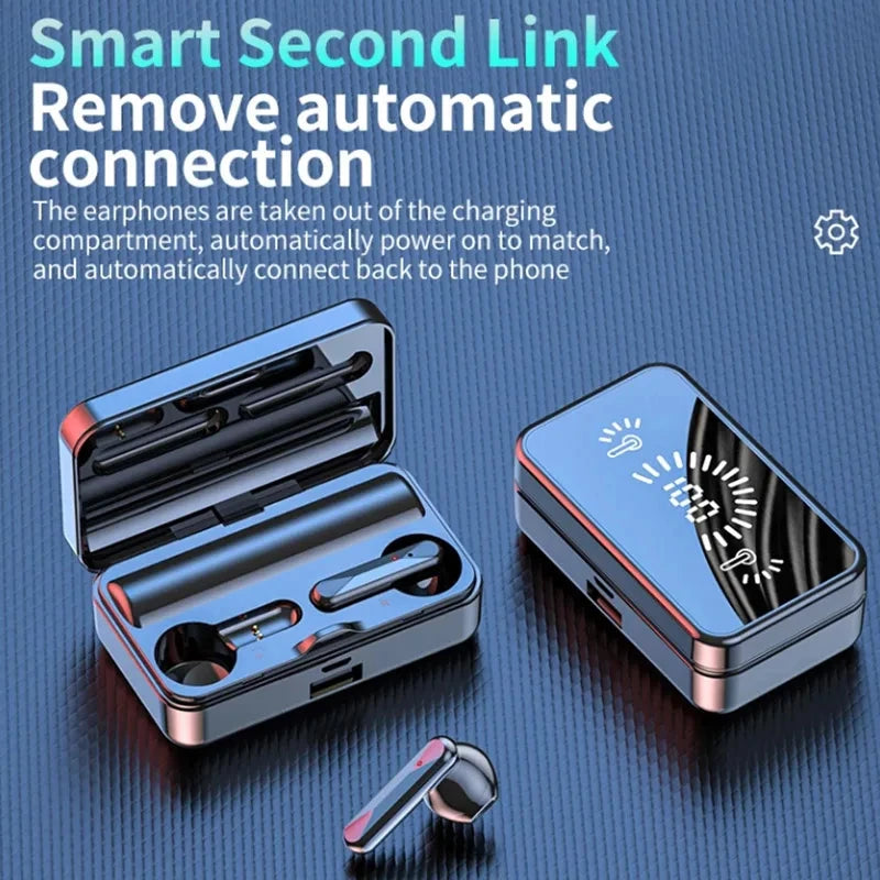 Fone de ouvidos sem fio S20 TWS  bluetooth com caixa de carregamento abafamento de ruído e LED