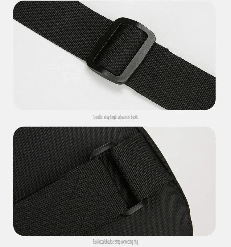 Bolsa de ombro masculina multifuncional antifurto com USB, transversal, transversal, para viagem, bolsa de peito, mochila mensageiro