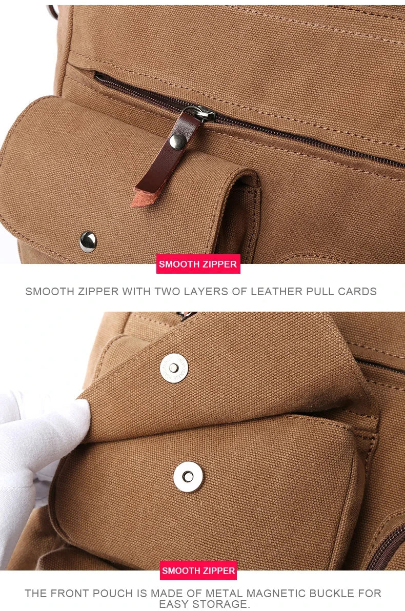 Bolsa de lona Unissex, transversal, tiracolor, de ombro, para viagem, trabalho, faculdade.