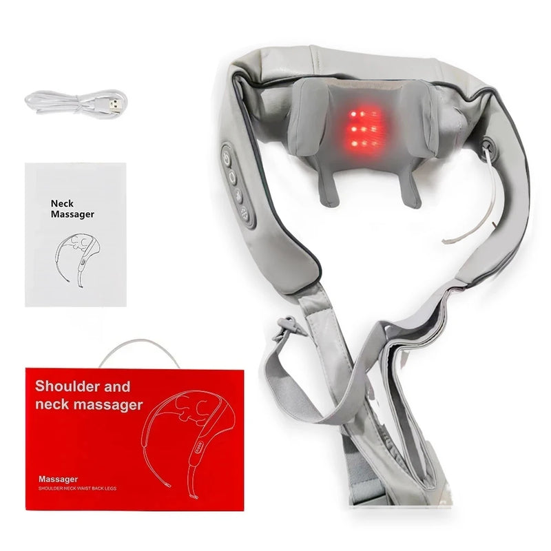 Massageador elétrico sem fio 3 mods para o ombro, pescoço, costas e cervical.