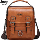 JEEP BULUO LANÇAMENTO!!! -  Bolsas de Negócios Multifuncionais Masculina,  Novas Bolsas de Ombro, Grande Capacidade, de Couro, Carteiro Bolsa Transversal PRODUTO ORIGINAL JEEP.