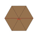 Guarda-chuva de poliéster de 2 m/6,56 pés, tecido de substituição para guarda-chuva de jardim ao ar livre, proteção UV, capa de guarda-chuva à prova de chuva