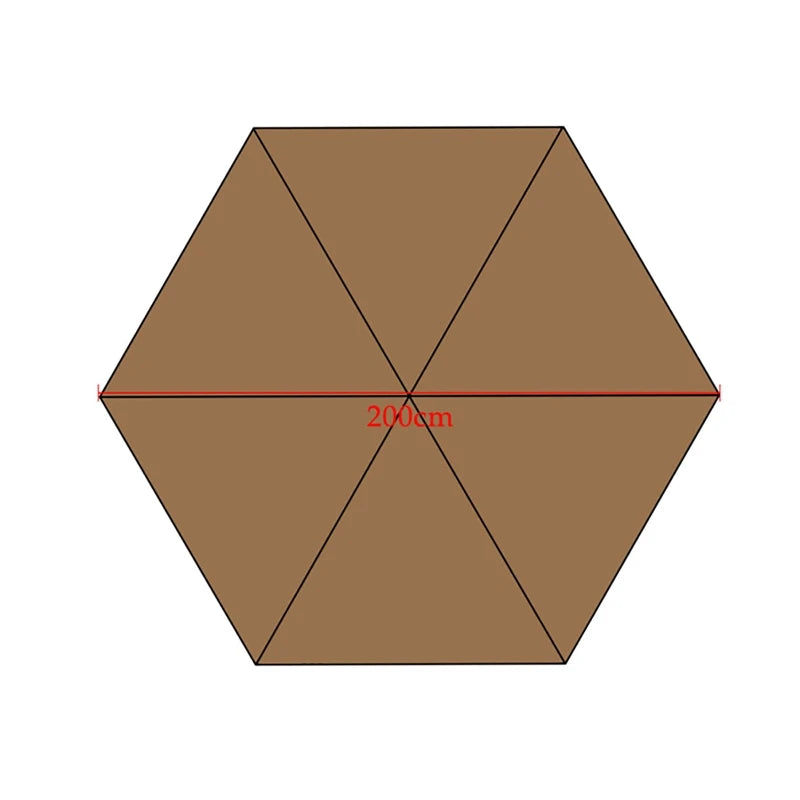 Guarda-chuva de poliéster de 2 m/6,56 pés, tecido de substituição para guarda-chuva de jardim ao ar livre, proteção UV, capa de guarda-chuva à prova de chuva
