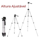 Tripé ajustável universal de altura profissional telescópico portátil para câmera,  celular smartphone fotografia 3110 vídeos