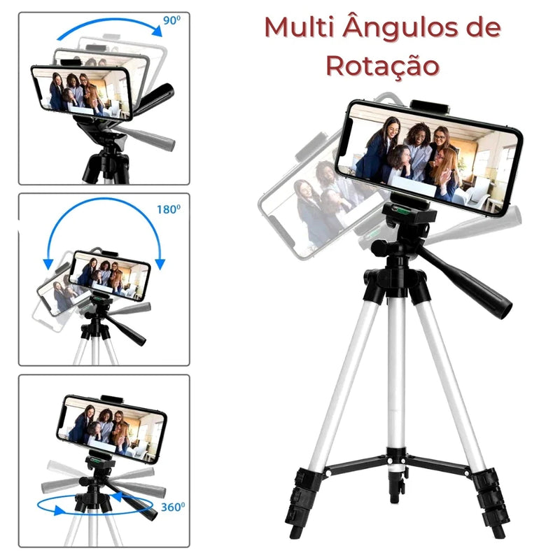 Tripé ajustável universal de altura profissional telescópico portátil para câmera,  celular smartphone fotografia 3110 vídeos