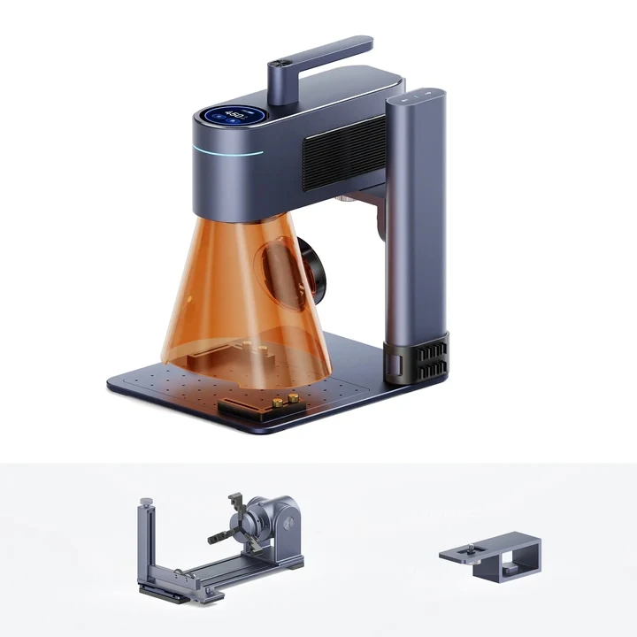 Máquina de gravação a laser LASERPECKER 4 LP4 para todos os materiais Gravador a laser de luz dupla portátil para escultura em metal, madeira e plástico