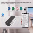 Impressora térmica portátil sem tinta a4, bluetooth, pdf, excel, palavra, documento, máquina de impressão, rolo de papel para escritório, trabalho, casa, escola