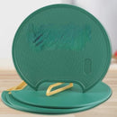 LINDA Tábua de corte alimentar, antibacteriana e resistente a mofo, painel circular de plástico